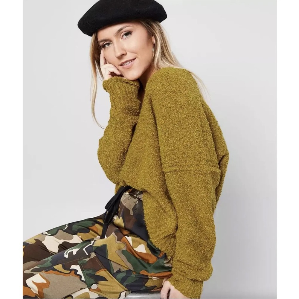Free People Finders Keepers Moss Sweater